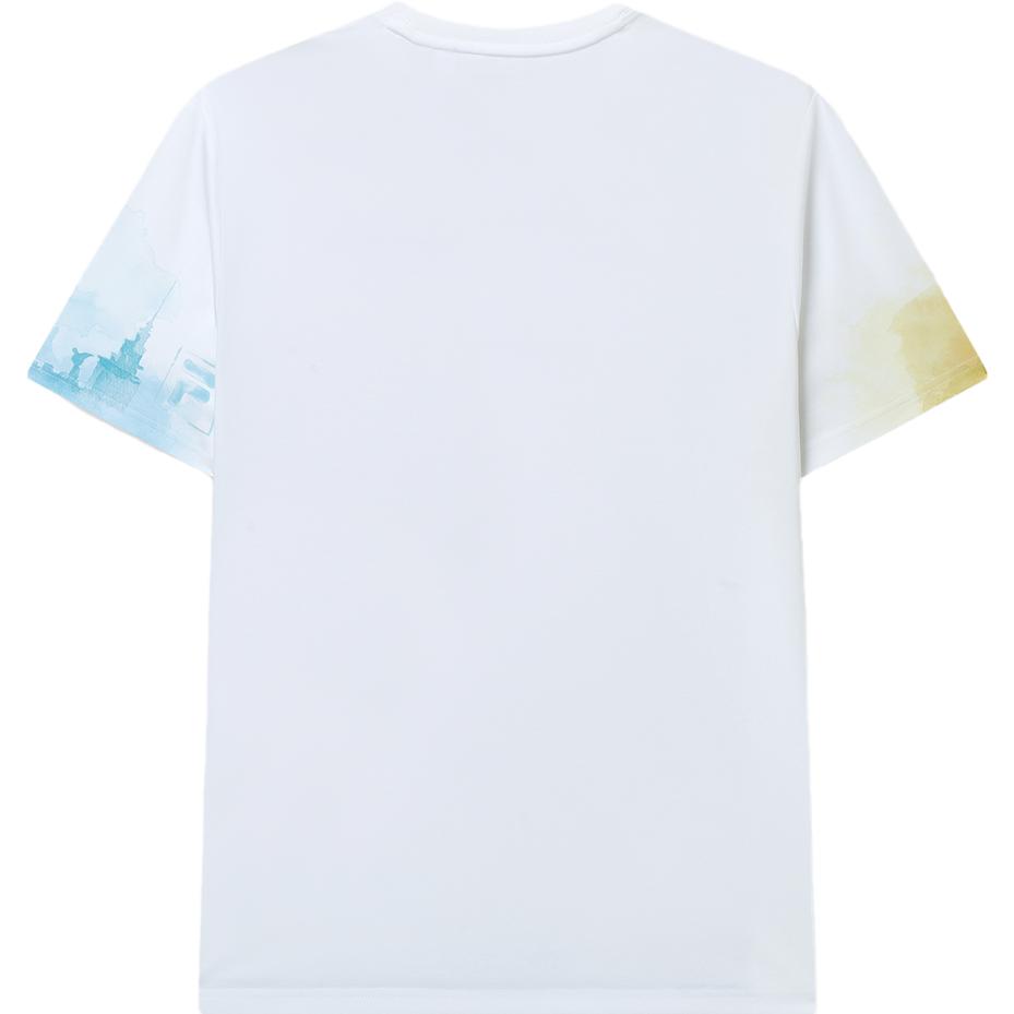 Fila All Over Print Shoulder T-Shirt Men Tops F11M328110F-ZA