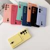 Miękkie silikonowe etui do Samsung S25 S24 S23 S22 S21 Ultra Plus FE Etui portfel z miejscem na karty do Samsung A56 A55 A72 A36 A53 A35 A54