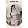 Sexy Underwear Sexy Hollow Stand-up Collar Antique Split Cheongsam Passion Pure Desire Charming Hanfu Nightdress Clothes Loungewear