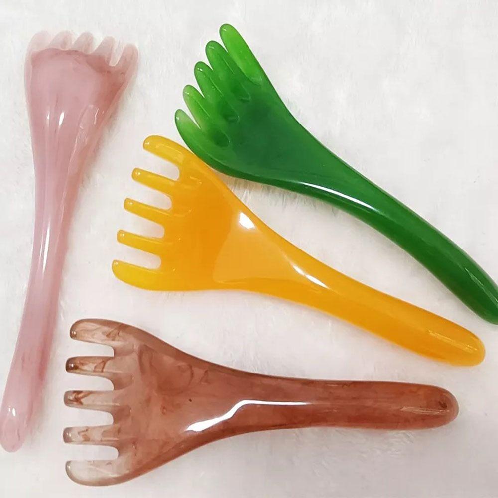 

Расческа для массажа кожи головы Gua Sha, массажная расческа со смолой, расческа для ухода за кожей, скребковая расческа со смолой SPA