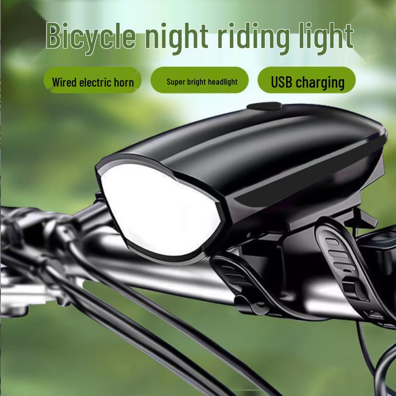 Lishi Bicycle Headlight with High-Pitch Horn