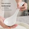 NHZHIW Ceramic Long Handle Soup Spoon
