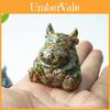Natural Crystal Resin Bull Figure With Cute Sitting Pose For Home Office Desk Decoration Gift