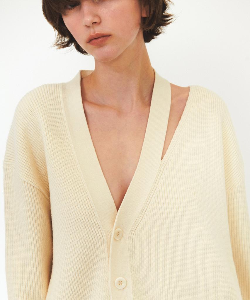 Daiaegeuneol Unbalance Overfit Cardigan (Ivory)