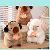 Capybara Cute Persimyagi Monkey Plush Toy Cartoon Girl Children Holiday Gift