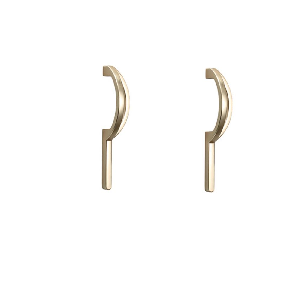 Gold Gold Wardrobe Pulls Unique Line Design Extended Length Pulls  Dresser Doors