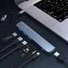 8 In 2 USB C HUB USB 3.0 Type C Docking Ststion 5Gbps High Speed Transmission USB Splitter Type C To USB OTG Adapter