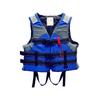 Adult Life Jacket Boating Fishing Swimming Drifting Life Vest with Whistle for Water Sports Blue