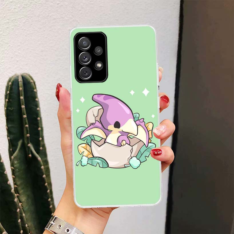 Dinosaur Cartoon Cute For Samsung Galaxy A51 A50 A71 A70 Phone Case A40 A41 A30 A31 A20E A21S A10 A11 A01 5G A6 A8 + A7 A9 Plus