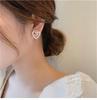 925 Sterling Silver French Pearl Sweet Heart Earrings for Women