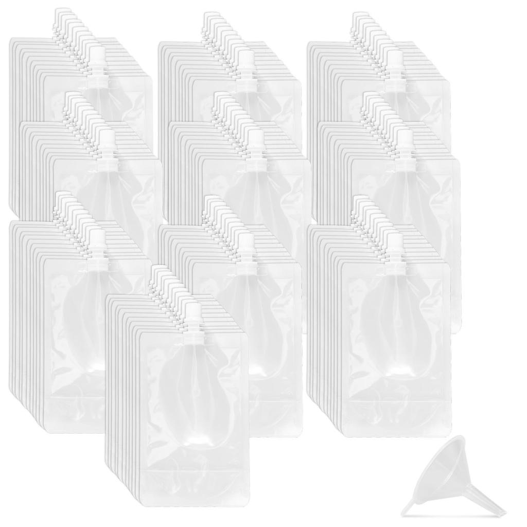 100Pcs 250ML/500ML Packaging Bags Liquid Beverage Milk Lotion Cosmetics Shampoo Shower Gel Bags Clear Portable Travel