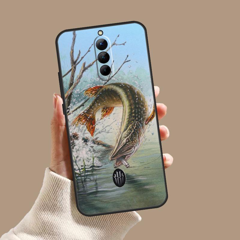 Art Fishing Lure Case For ZTE Nubia Red Magic 10S 9S 8S 8 9 10 11 Pro Plus 6 7 6S 7S Pro 5G 6R 10 Air Cover