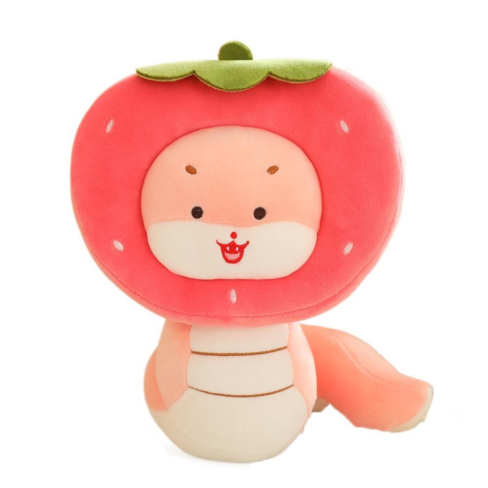 

Fluffy Snake Plush Doll Food Headover Cartoon Plush Animal Doll Children Gift 23cm-style 1