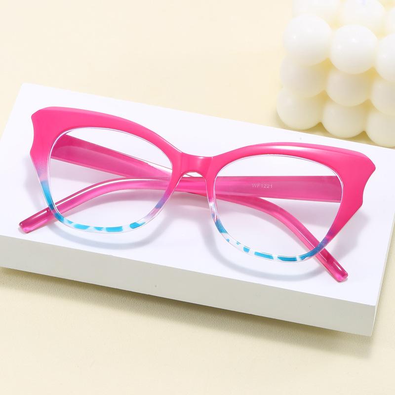 Cat Eye Shape Women's Glasses Frames Fashion Blue Light Blocking Eyeglass Frames European American Stylish Women's Glass