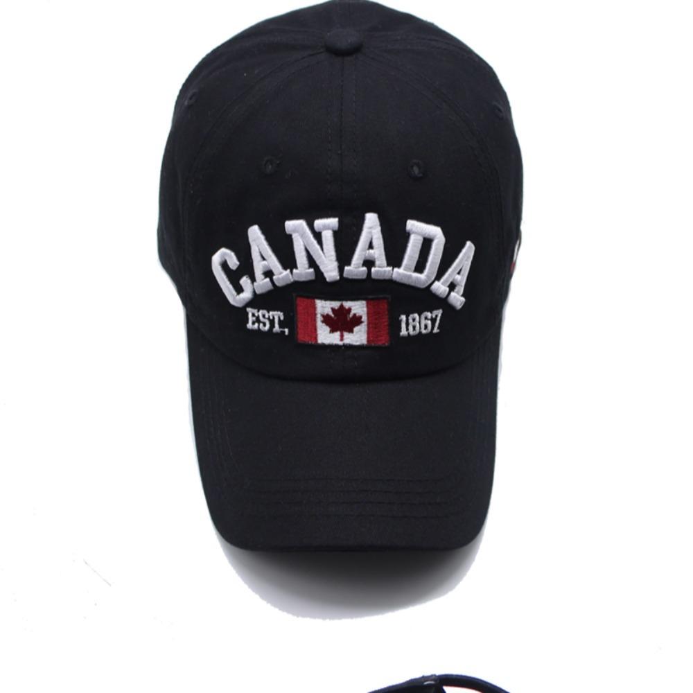 Fashion I Love Canada Baseball Cap Flag Printed Embroidery Dad Hat Cotton Hip Hop Caps