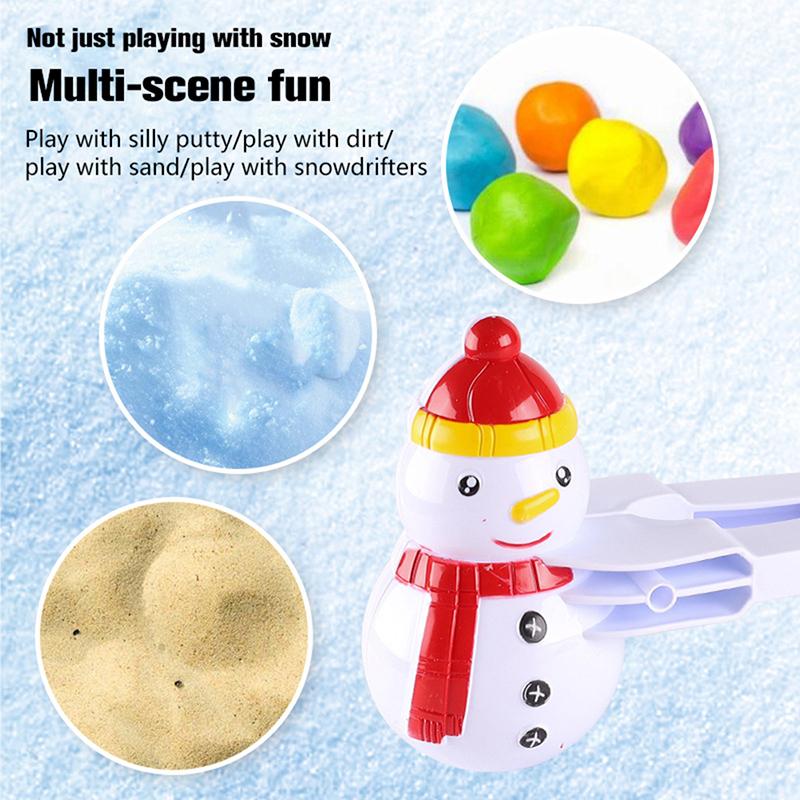

Snowball Maker Clip Діти на відкритому повітрі Зима Сніг Пісок Форма інструмент Спортивні іграшки
