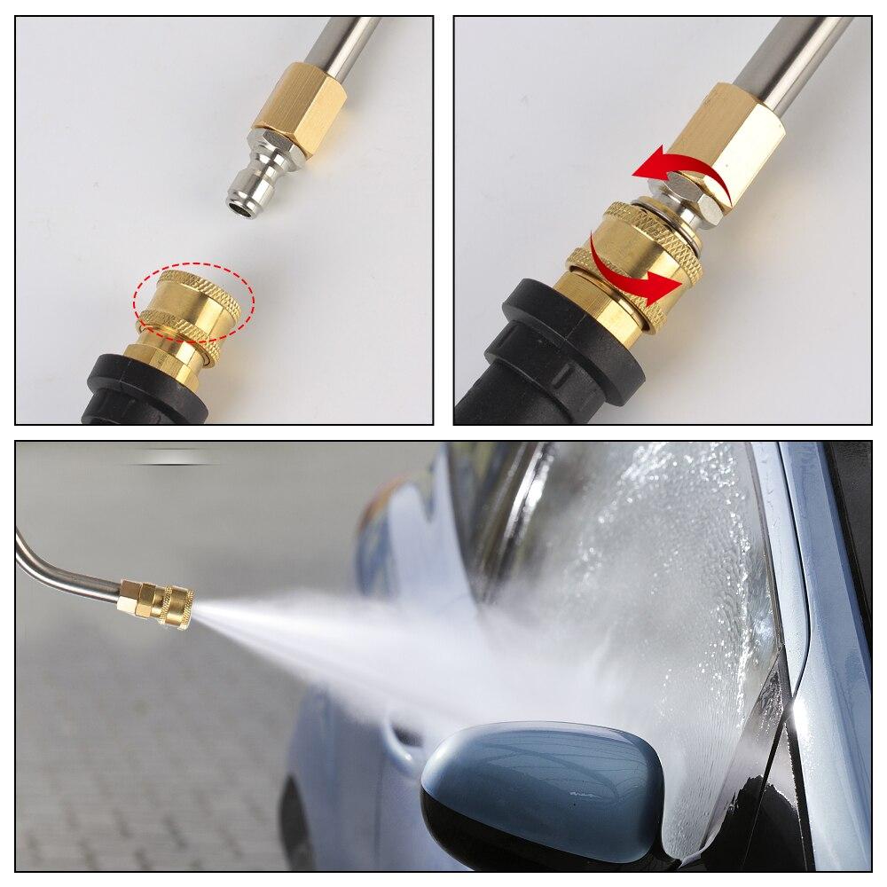Car Washer Metal Jet Extension Wand Nozzle With 5 Quick Nozzles Water Spray Lance For Karcher K Series