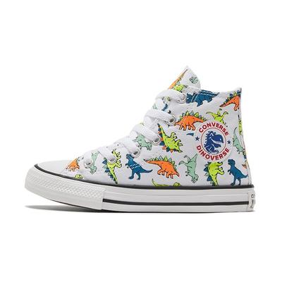 Chuck Taylor All Star High Top Canvas Shoes Dinosaur Print Kids Sneakers 669671C