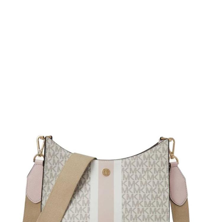Michael Kors Briley Classic Monogram Print Commuter Style Crossbody Bag Medium Women Crossbody Bag Vanilla Pink 35T1G7BM2B-640