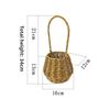 With Handle Imitation Rattan Handhold Household 7 Styles Weaving Flower Basket Handwoven Vegetable Fruit Flowers Holder