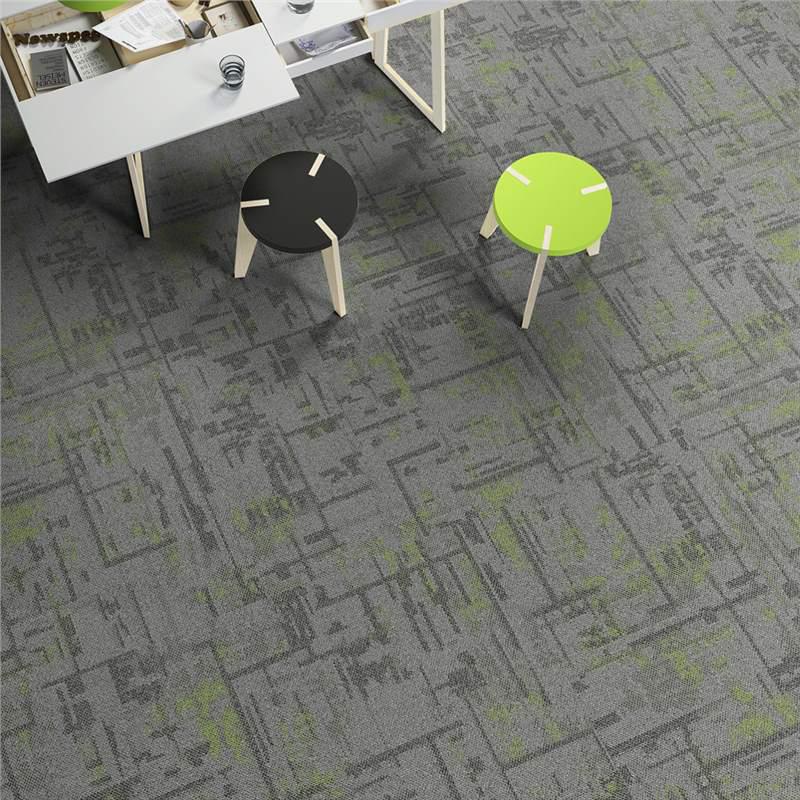 Thickened Commercial Office Carpet Tiles for Large Area Flooring