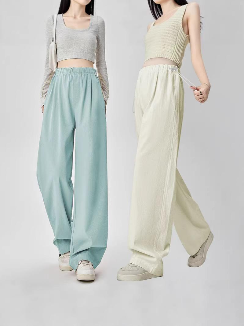 

Maternity Wide-Leg Plus Size Slimming Summer Pants - Long Yamamoto-Style Base Layer M (Under 110 jin) чорний