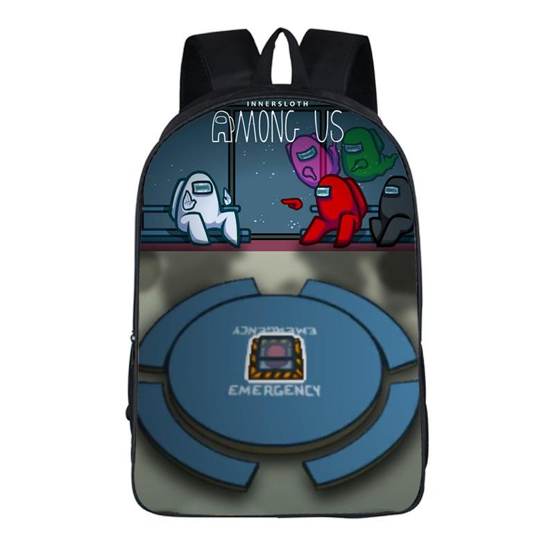 Among Us Game Merchandise Children'S Backpack Oxford Cloth Large Capacity School Bag Backpack