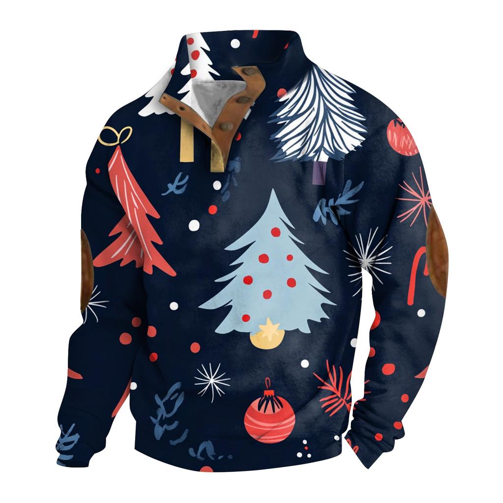 Spring And Men's Standing Collar Sweatshirt Is Outdoor Casual Sweaters Tops