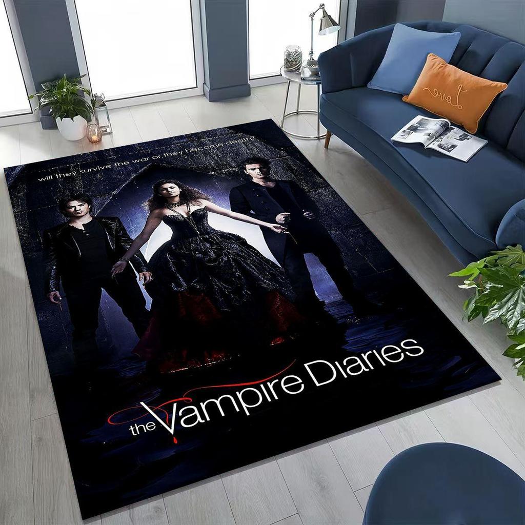 27 Style Tapis Damon Salvatore The Vampire Diaries pour Chambre à Coucher Salon Canapé Maison Paillasson Décoration, Grand Tapis de Sol Antidérapant pour Enfants
