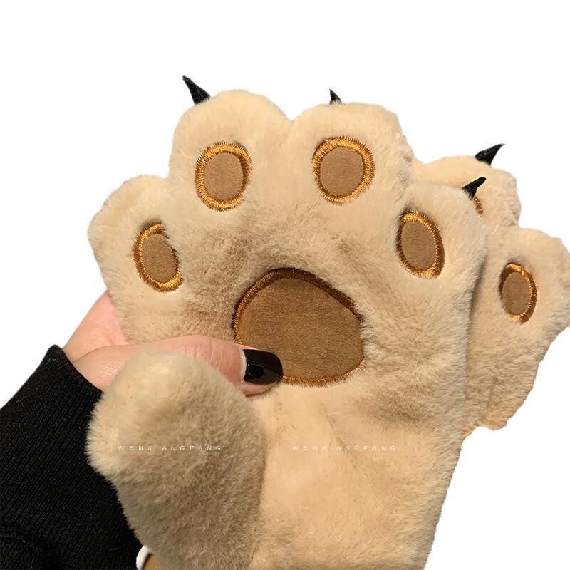 Bear Paw Warm Full Finger Gloves