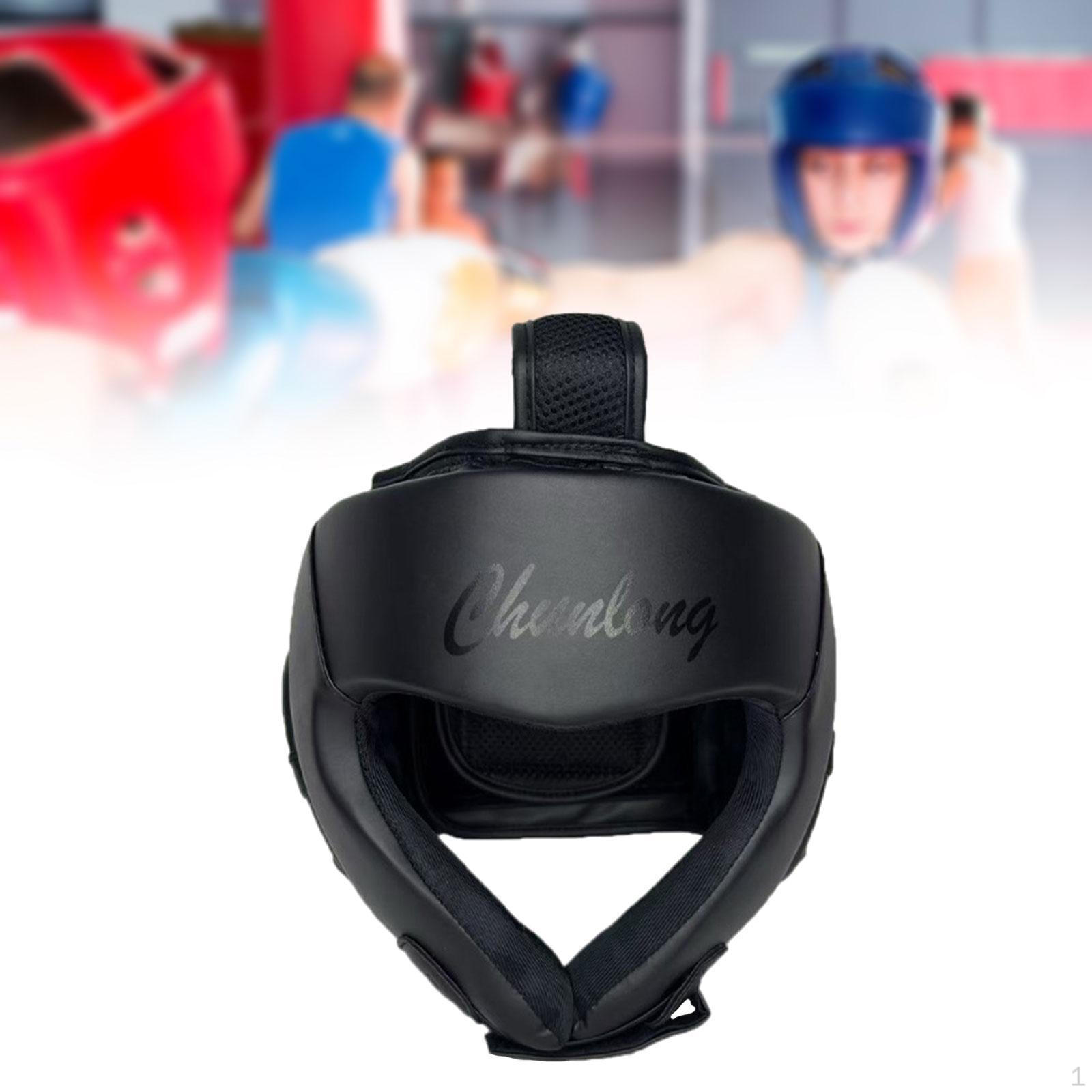 

Чохол та захист вух м який м який дихаючий тренувальний шолом спаринг-спорядження для Sanda Black