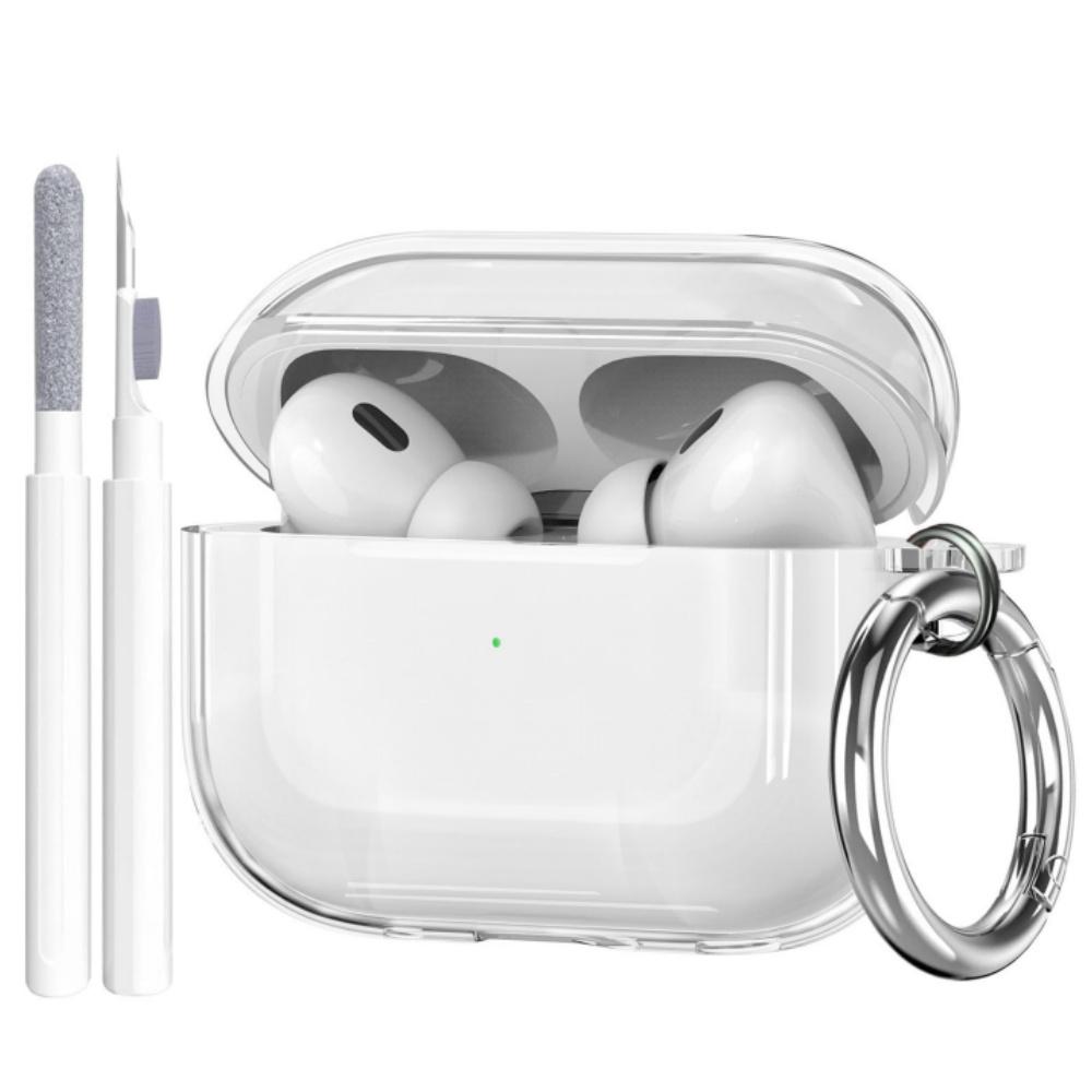 New For Airpods Pro 3 Clear Case Shockproof Protective Case with Keychain&Cleaning Pen Case Cover for AirPods Pro 3rd Generation