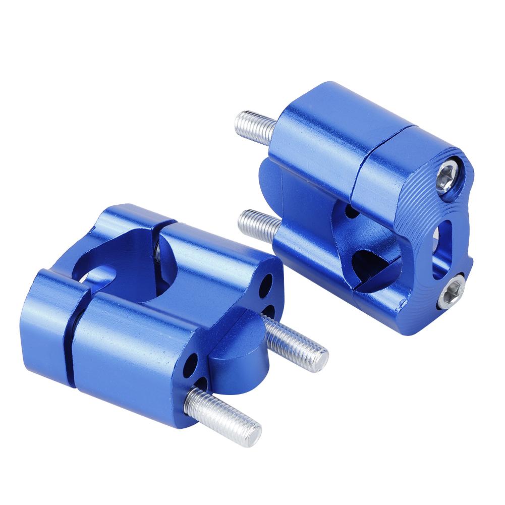 1Pair 22mm/28mm 1/8in 7/8in Motorcycle Handlebar Mount Clamps Riser Adapter CNC Aluminum Alloy Motorcycle Handlebar Clamps