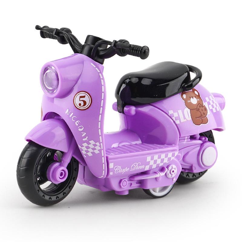 Trendy Mini Motorcycle Keychain Pendant: Cool Model Figurine Car Keyring Toy