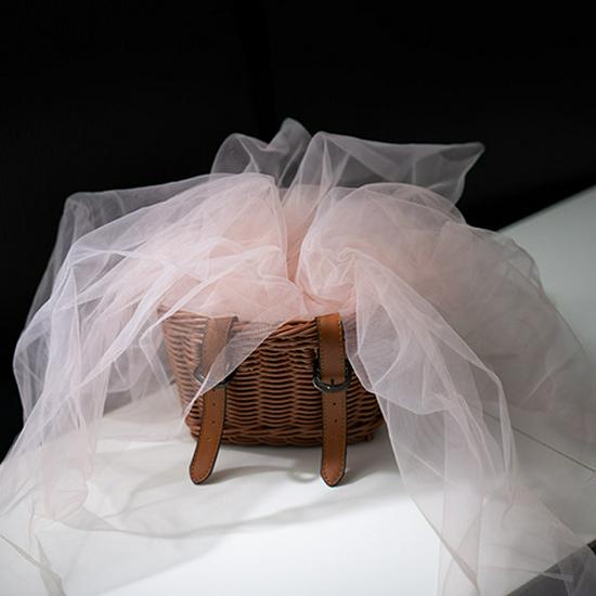 Fairy Mist Soft Tulle Fabric: Handmade Solid Color Lace Veil for Clothing DIY Projects