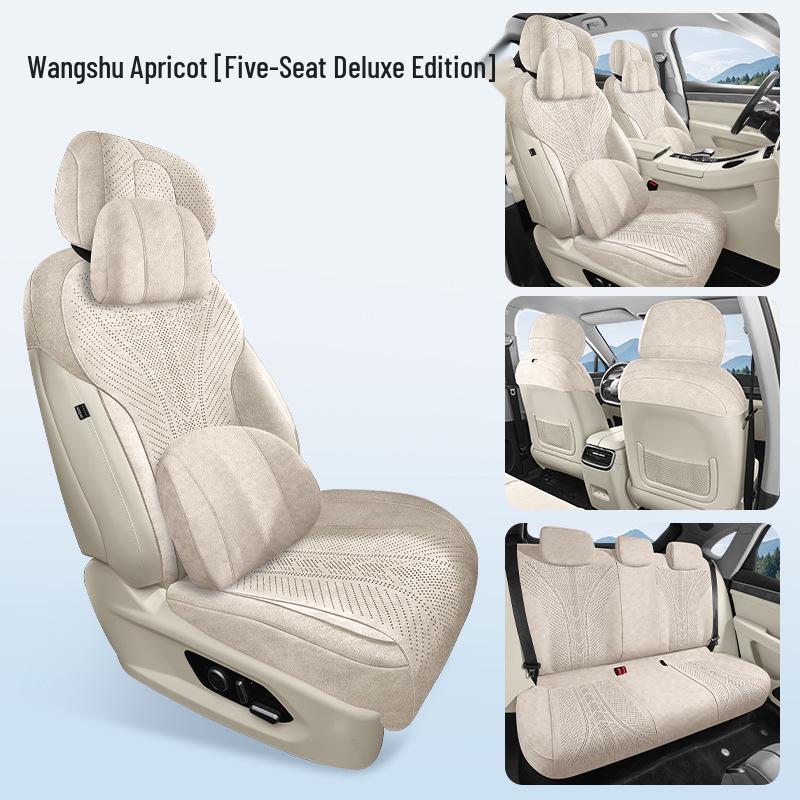 2025 Wenjie M5 Ganzjahres-Atmungsaktive Wildleder-Sitzkissen