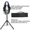 Wig Head Stand Tripod Metal Aluminium Alloy Height Adjustable Mannequin Manikin Training Head Stand