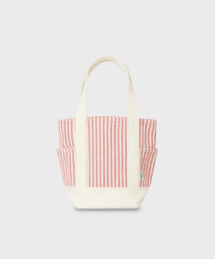 Who.A.U Stripe Canvas Tote Bag / Whbgg2442A