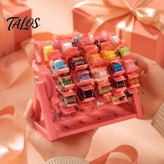 Embroidery Thread Holder Rotating Bobbin Organizer, Tangle-free Sewing Holder, Ferris Wheel Desktop Accessories Design, Space-saving Gift for Quilting