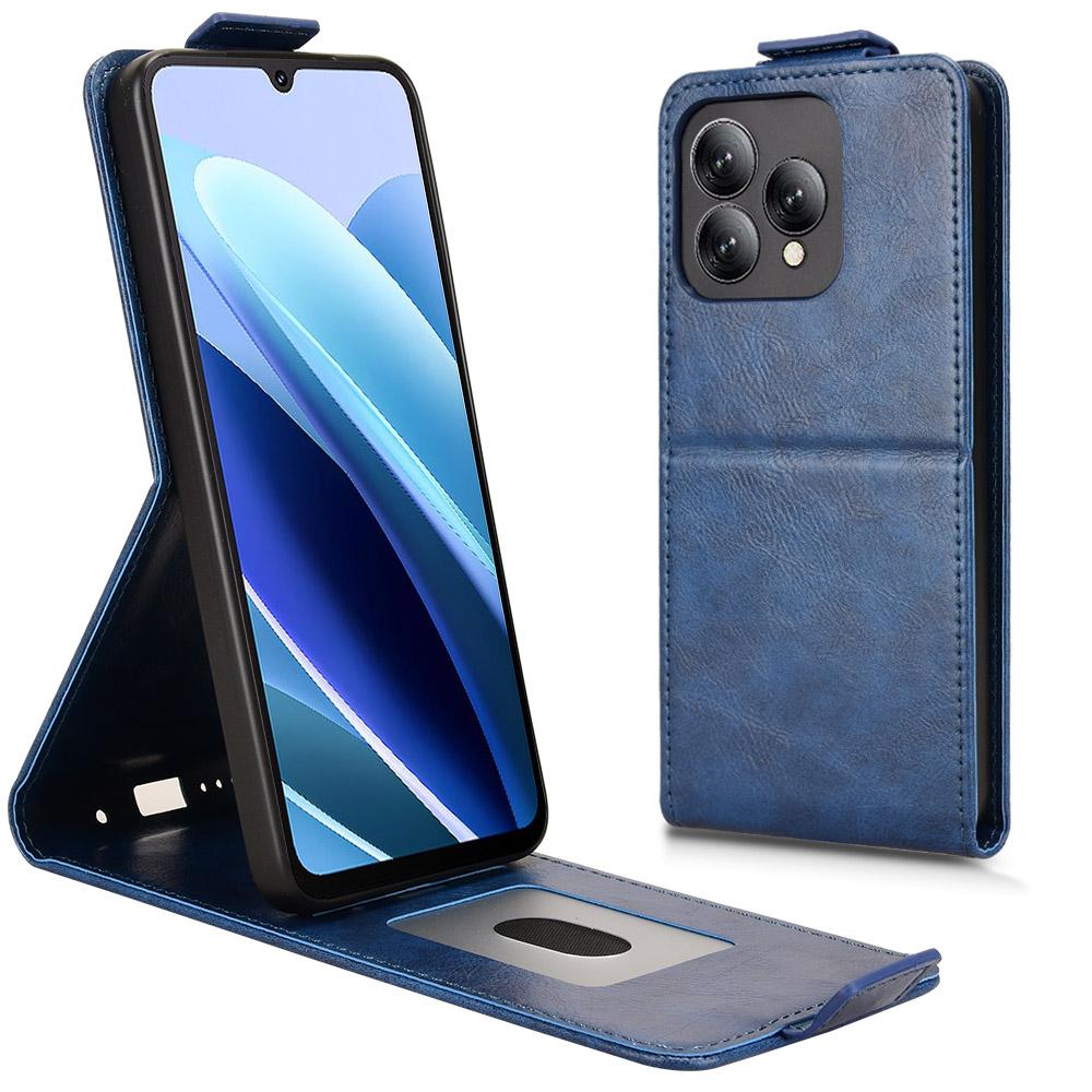 Für Cubot A40 Ständerhülle Magnetverschluss Vertikal Klappbar Leder Handyhülle mit Kartenhalter