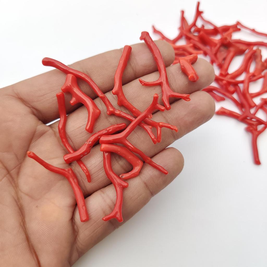 Natural red Coral Gemstone Reef, Italian Red Coral Polish Rough, Natural Gemstone Beads, Mediterranean Sea Coral lot.
