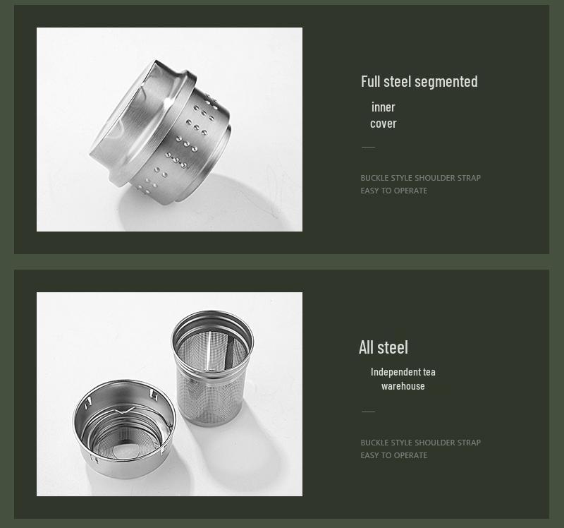 Qihu Large Capacity Stainless Steel Thermos Flask for Outdoor, Car & Home Travel