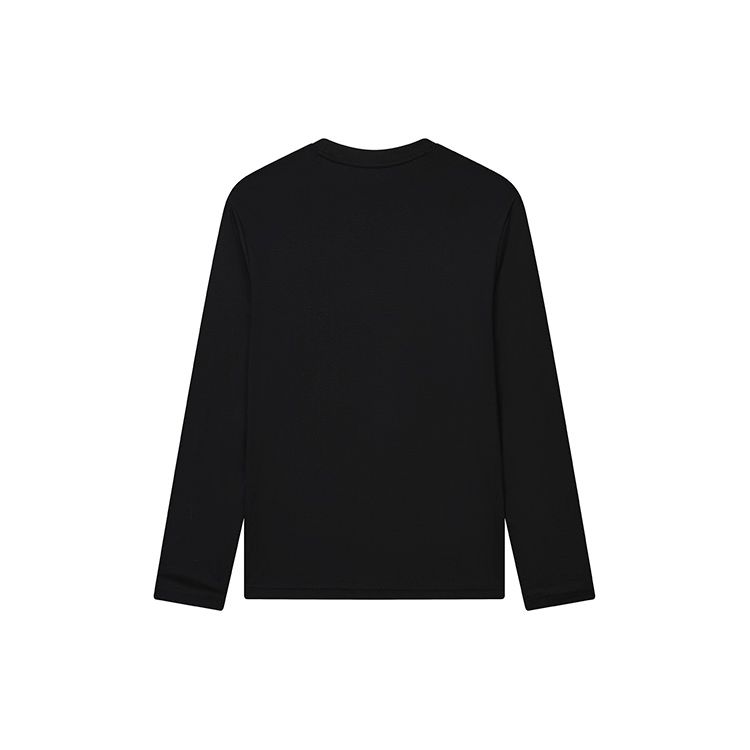 Fila Simple Letter Logo Fashion Casual Sports Round Neck Long Sleeve T-Shirt Men T-Shirts Black F51M238248FBK