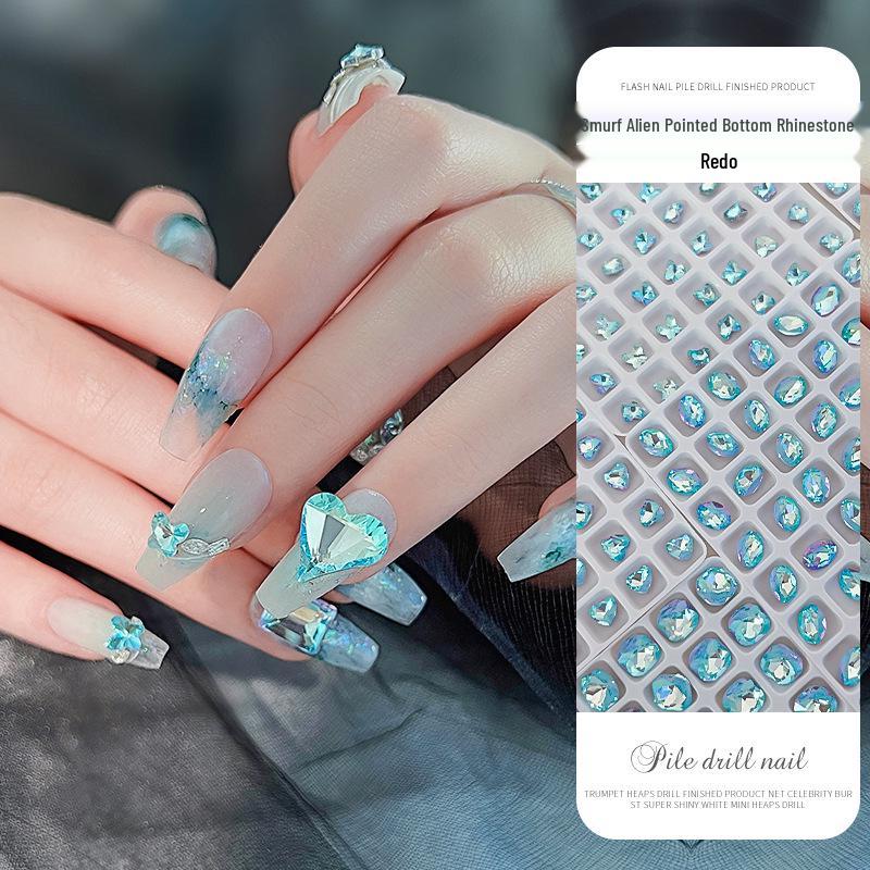 

Nail Art K9 Irregular Smurf Pile Rhinestone Ornaments
