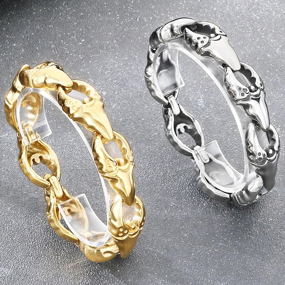 FengShui Wealth And Luck Man Bracelet Cool Crab Claw Style Chain Bracelets for Men Stainless Steel Geomancy Jewelry Accessories