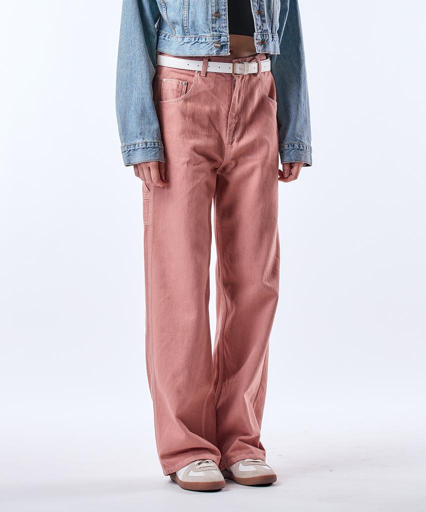 Pillogeulaem Carpenter Pigment Dyed Wide Pants_Indipink