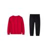 Nike Casual Sports Suit Comfortable Trendy Versatile Soft Solid Color Kids Suits Academy-Red N32442170GS-002