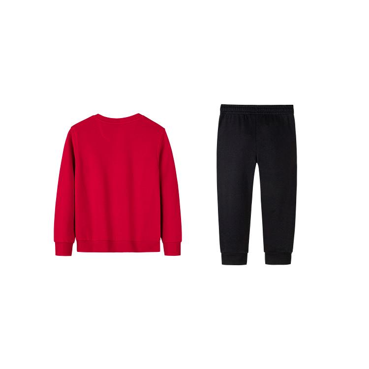 Nike Casual Sports Suit Comfortable Trendy Versatile Soft Solid Color Kids Suits Academy-Red N32442170GS-002