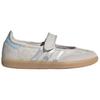 Adidas Originals X Liberty London Samba Jane Comfortable Versatile Flat Mary Jane Shoes Women shoes Gray IH6978
