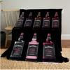 Jack Daniel's Koc Pluszowy Miękki Wygodny na Wszystkie Pory Roku Koc na Sofę Biuro Drzemki Koc Podróżny Zewnętrzny Idealny Prezent
